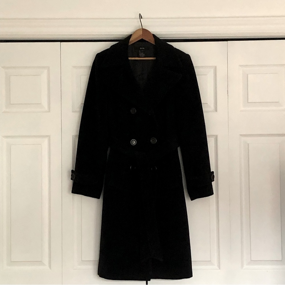 BCIM wool mohair winter trench coat